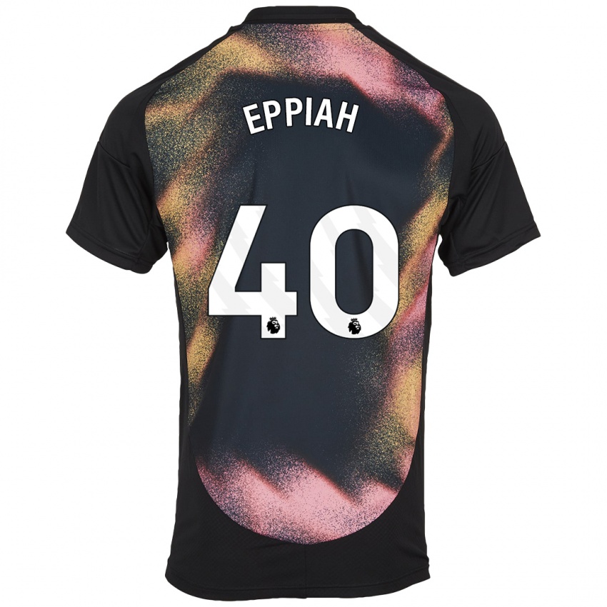 Criança Camisola Josh Eppiah #40 Preto Branco Alternativa 2024/25 Camisa Brasil