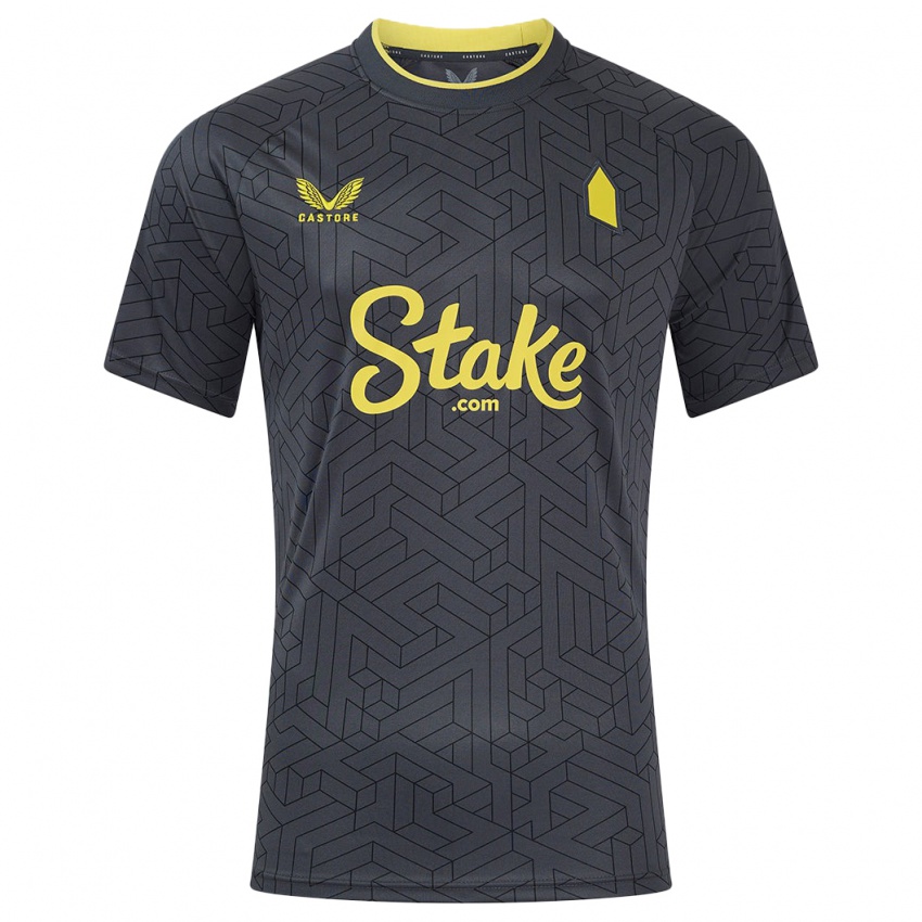 Criança Camisola Iliman Ndiaye #10 Amarelo Preto Alternativa 2024/25 Camisa Brasil