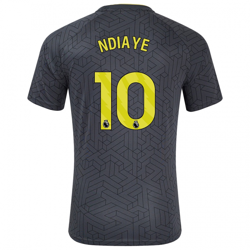 Criança Camisola Iliman Ndiaye #10 Amarelo Preto Alternativa 2024/25 Camisa Brasil