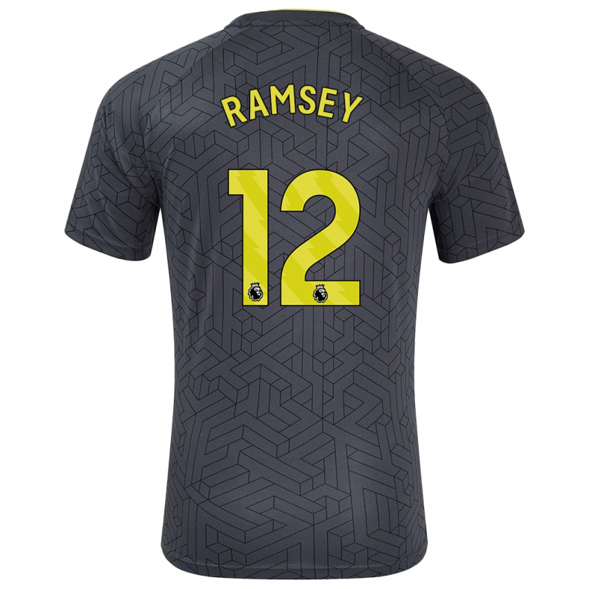 Criança Camisola Emily Ramsey #12 Amarelo Preto Alternativa 2024/25 Camisa Brasil