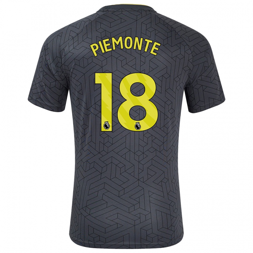 Criança Camisola Martina Piemonte #18 Amarelo Preto Alternativa 2024/25 Camisa Brasil