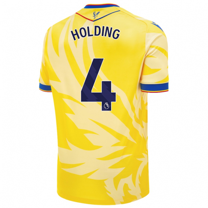 Criança Camisola Rob Holding #4 Amarelo Alternativa 2024/25 Camisa Brasil