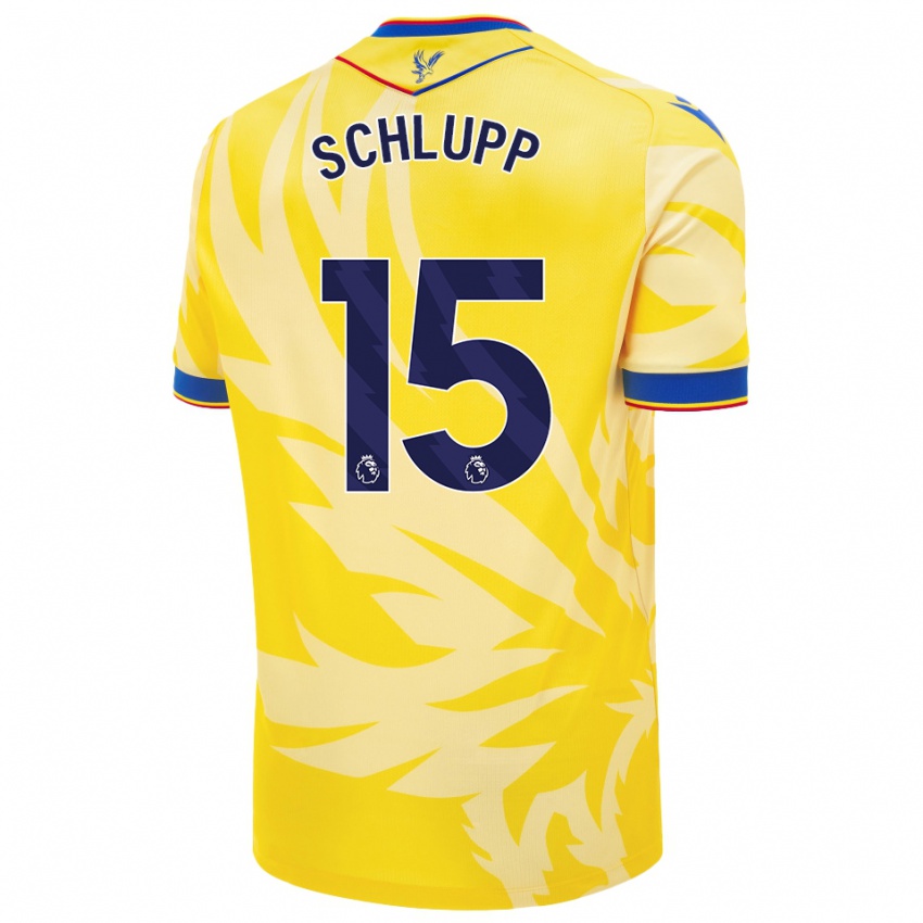 Criança Camisola Jeffrey Schlupp #15 Amarelo Alternativa 2024/25 Camisa Brasil