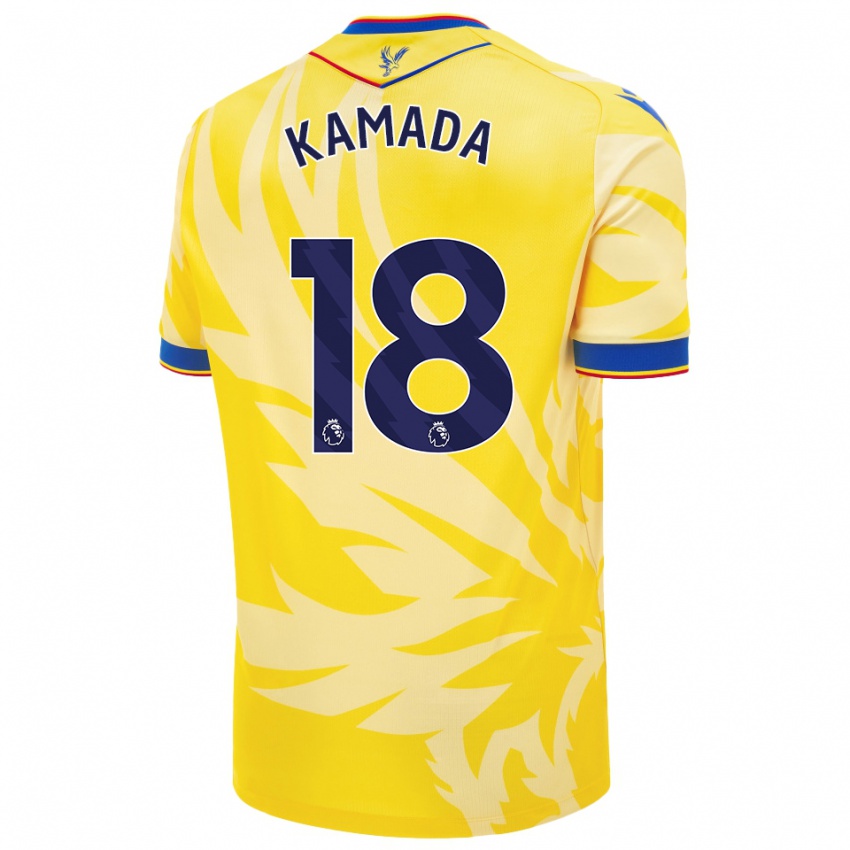 Criança Camisola Daichi Kamada #18 Amarelo Alternativa 2024/25 Camisa Brasil