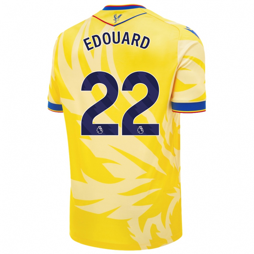 Criança Camisola Odsonne Edouard #22 Amarelo Alternativa 2024/25 Camisa Brasil