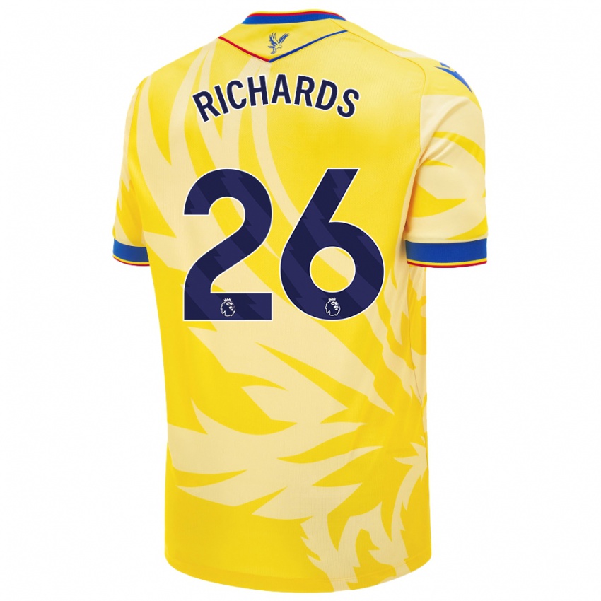 Criança Camisola Chris Richards #26 Amarelo Alternativa 2024/25 Camisa Brasil