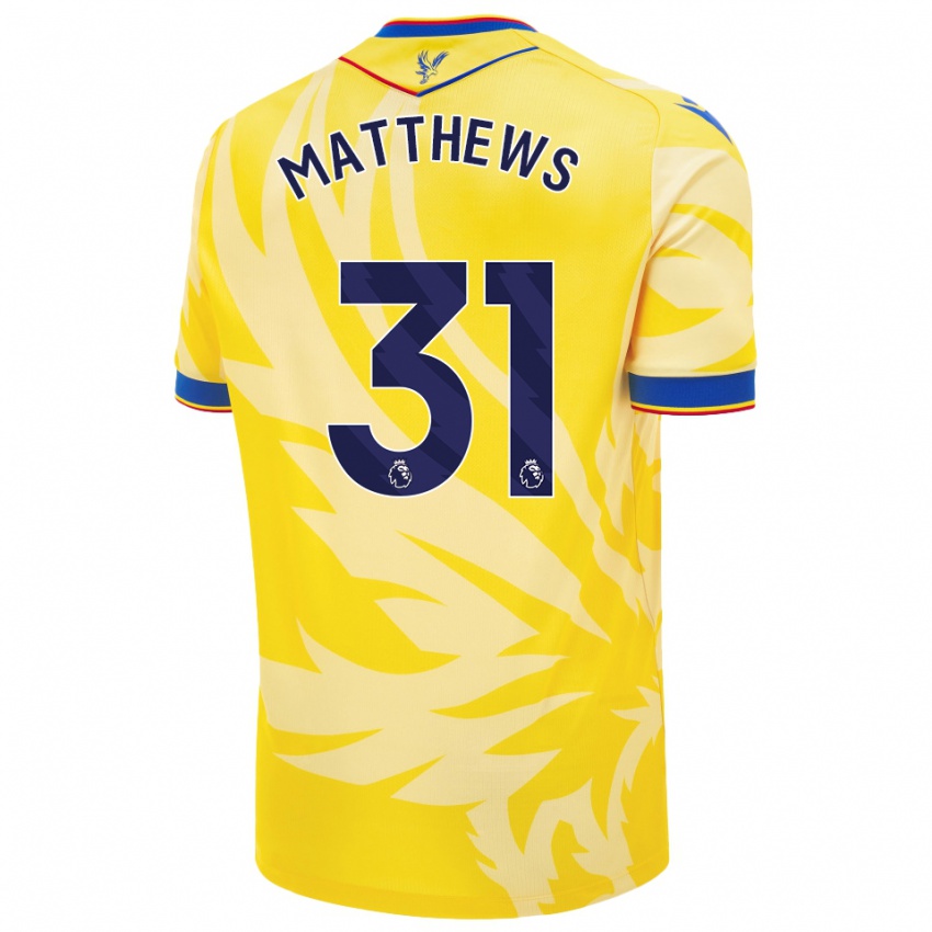 Criança Camisola Remi Matthews #31 Amarelo Alternativa 2024/25 Camisa Brasil