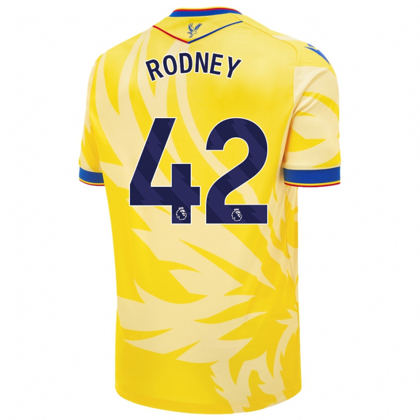 Criança Camisola Kaden Rodney #42 Amarelo Alternativa 2024/25 Camisa Brasil