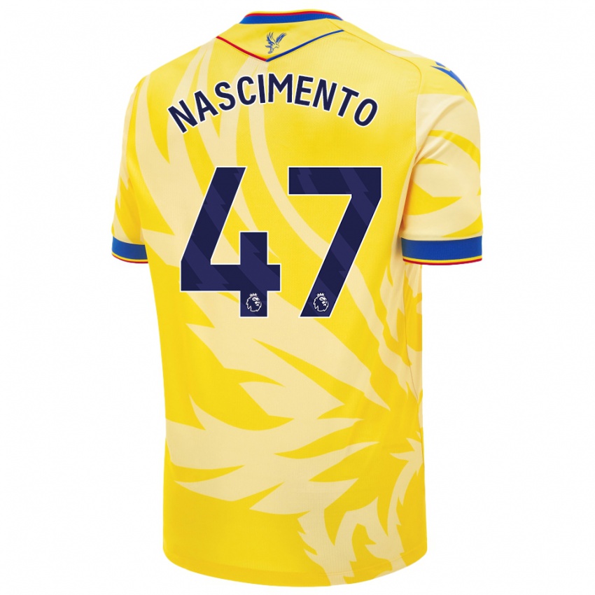 Criança Camisola Adler Nascimento #47 Amarelo Alternativa 2024/25 Camisa Brasil