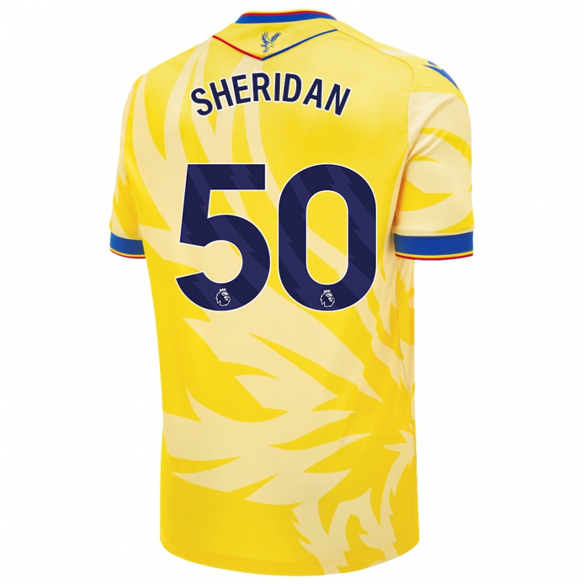 Criança Camisola Joe Sheridan #50 Amarelo Alternativa 2024/25 Camisa Brasil