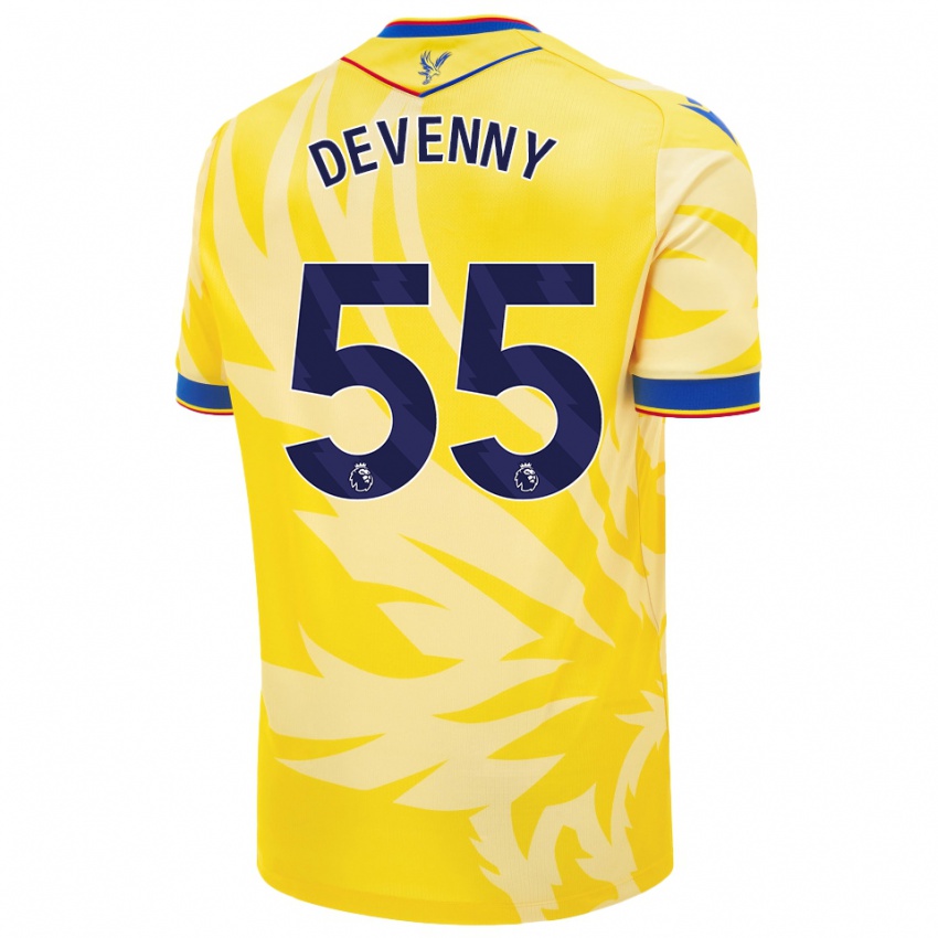 Criança Camisola Justin Devenny #55 Amarelo Alternativa 2024/25 Camisa Brasil