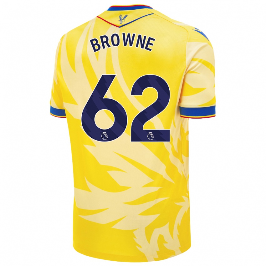 Criança Camisola Luke Browne #62 Amarelo Alternativa 2024/25 Camisa Brasil