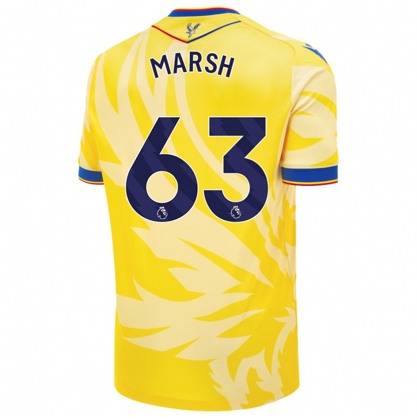 Criança Camisola Zach Marsh #63 Amarelo Alternativa 2024/25 Camisa Brasil