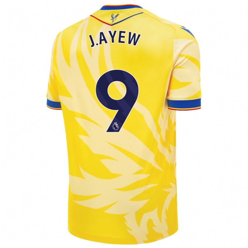 Criança Camisola Jordan Ayew #9 Amarelo Alternativa 2024/25 Camisa Brasil