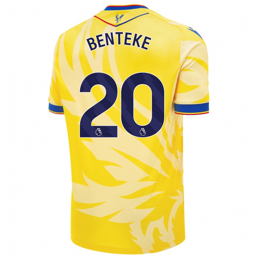 Criança Camisola Christian Benteke #20 Amarelo Alternativa 2024/25 Camisa Brasil