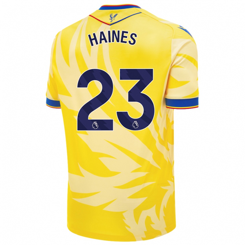 Criança Camisola Coral-Jade Haines #23 Amarelo Alternativa 2024/25 Camisa Brasil