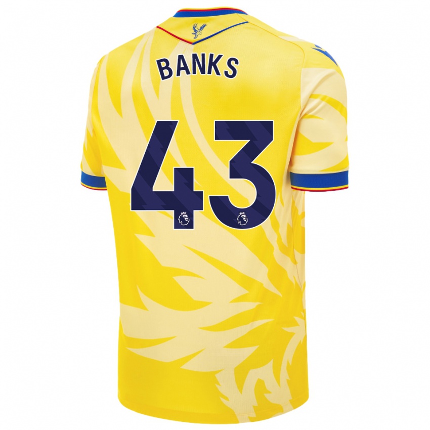 Criança Camisola Scott Banks #43 Amarelo Alternativa 2024/25 Camisa Brasil