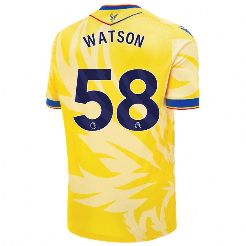 Criança Camisola Noah Watson #58 Amarelo Alternativa 2024/25 Camisa Brasil