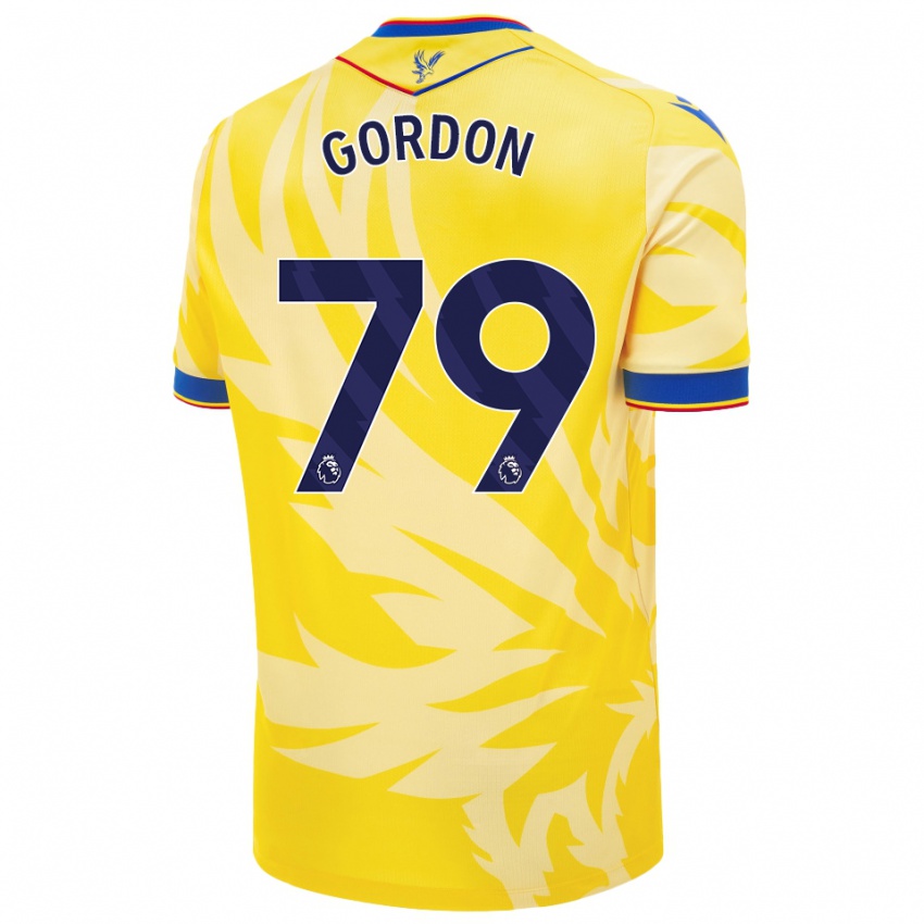 Criança Camisola John-Kymani Gordon #79 Amarelo Alternativa 2024/25 Camisa Brasil