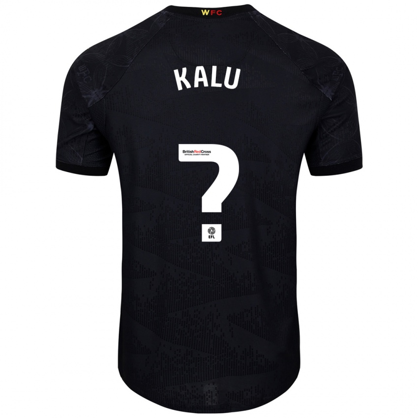 Criança Camisola Samuel Kalu #0 Preto Branco Alternativa 2024/25 Camisa Brasil