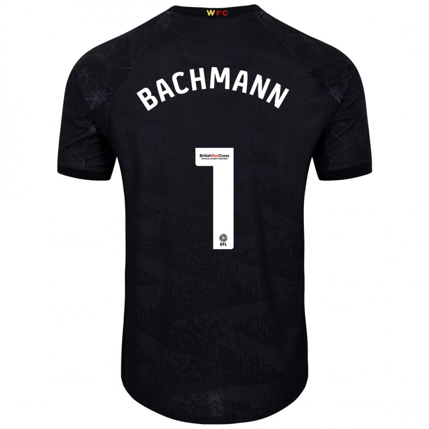 Criança Camisola Daniel Bachmann #1 Preto Branco Alternativa 2024/25 Camisa Brasil