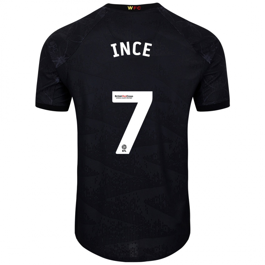 Criança Camisola Tom Ince #7 Preto Branco Alternativa 2024/25 Camisa Brasil