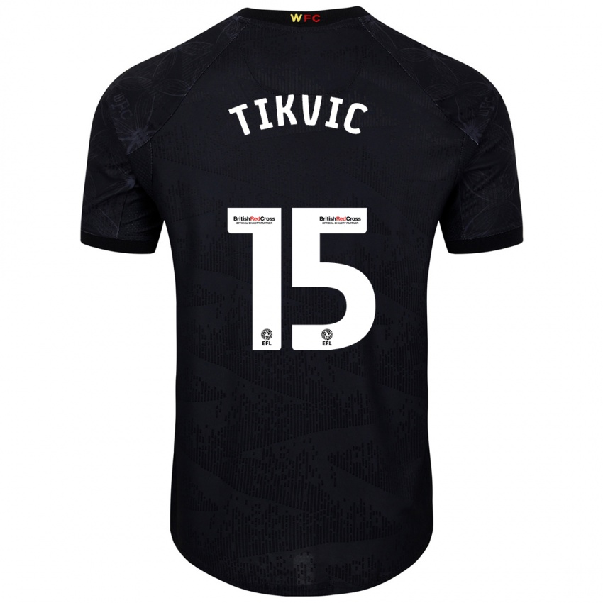 Criança Camisola Antonio Tikvic #15 Preto Branco Alternativa 2024/25 Camisa Brasil