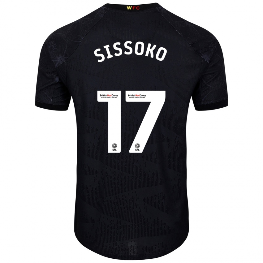 Criança Camisola Moussa Sissoko #17 Preto Branco Alternativa 2024/25 Camisa Brasil