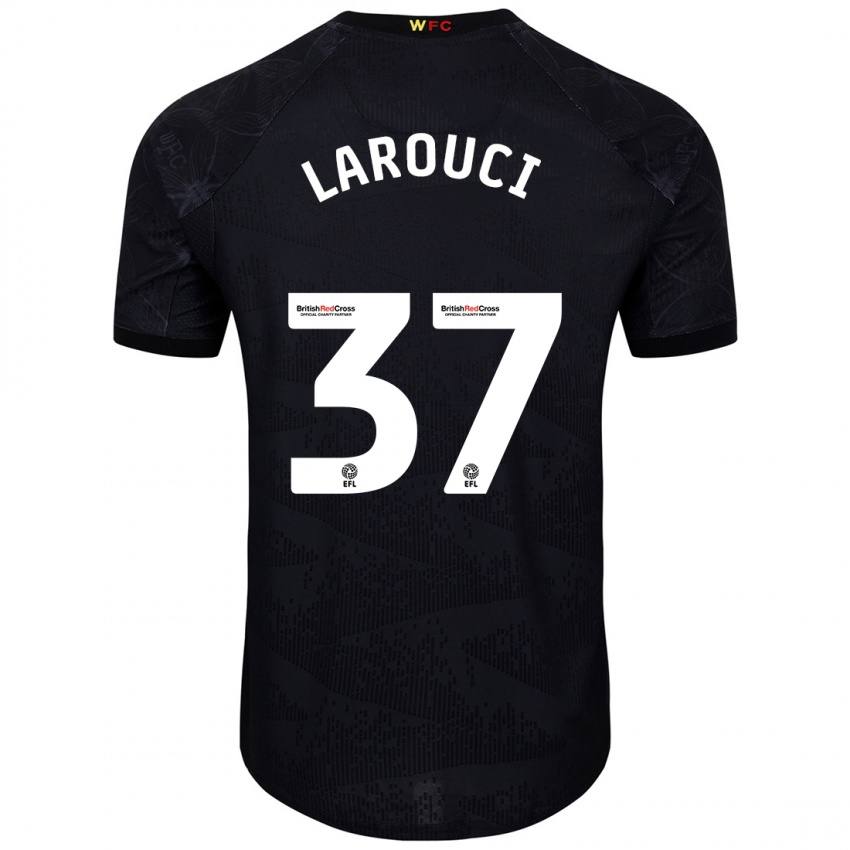 Criança Camisola Yasser Larouci #37 Preto Branco Alternativa 2024/25 Camisa Brasil