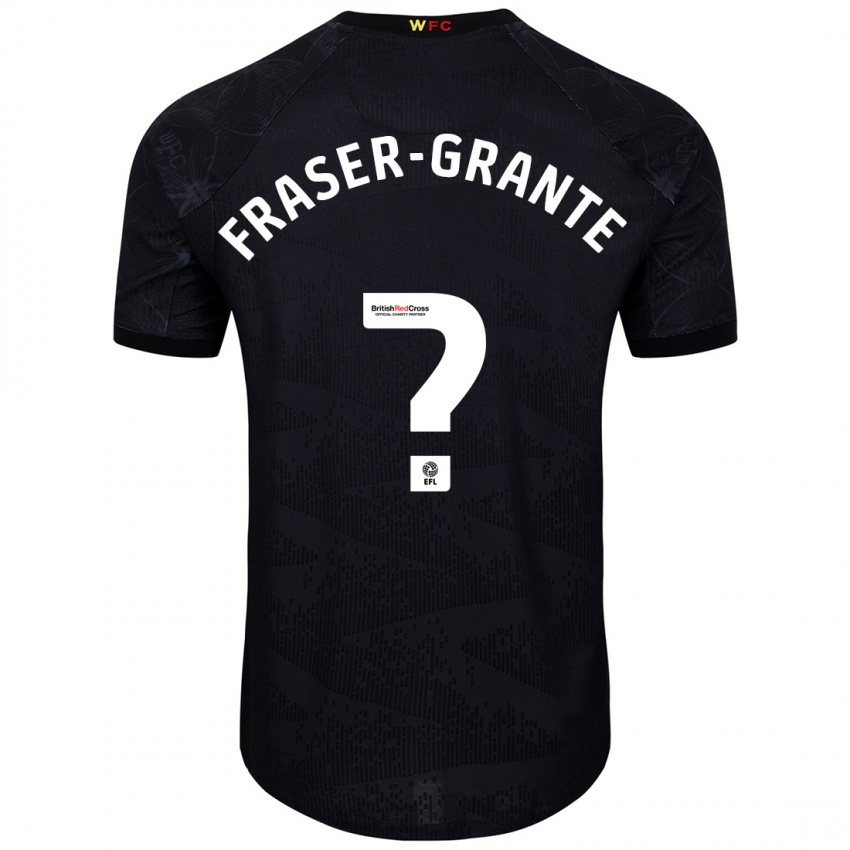 Criança Camisola Zak Fraser-Grante #0 Preto Branco Alternativa 2024/25 Camisa Brasil