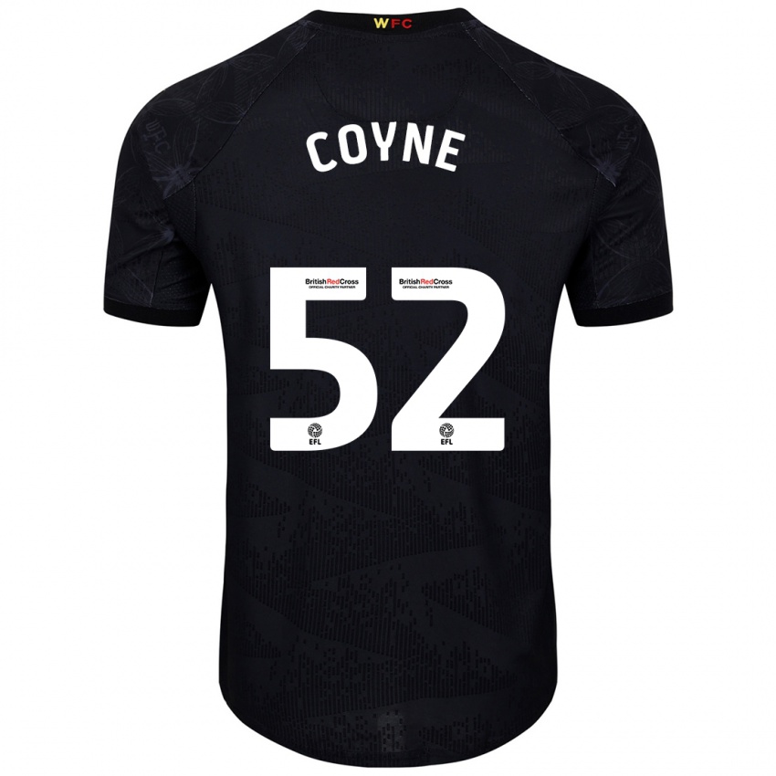 Criança Camisola Aidan Coyne #52 Preto Branco Alternativa 2024/25 Camisa Brasil