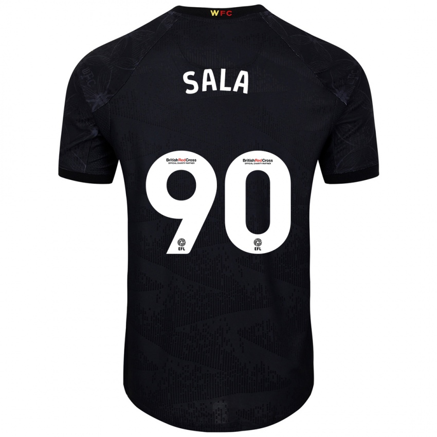 Criança Camisola Joel Sala #90 Preto Branco Alternativa 2024/25 Camisa Brasil