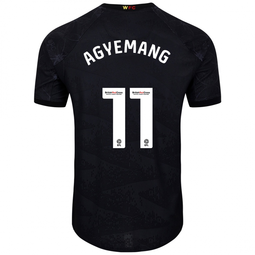 Criança Camisola Michelle Agyemang #11 Preto Branco Alternativa 2024/25 Camisa Brasil