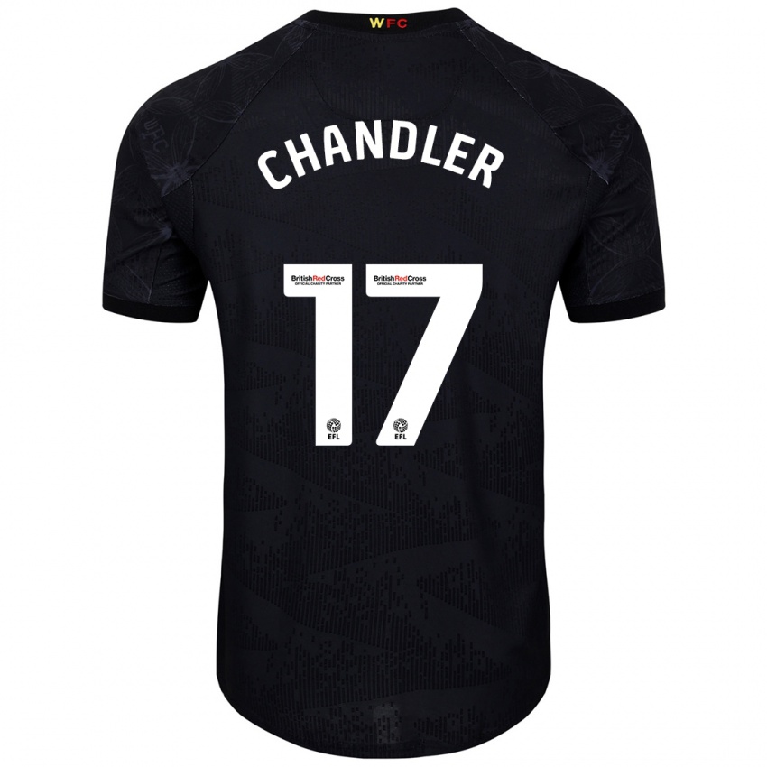 Criança Camisola Megan Chandler #17 Preto Branco Alternativa 2024/25 Camisa Brasil