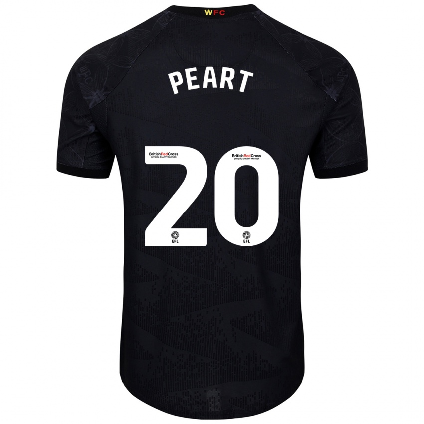 Criança Camisola Kalani Peart #20 Preto Branco Alternativa 2024/25 Camisa Brasil