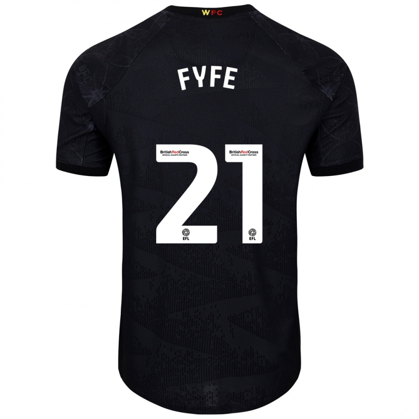 Criança Camisola Flo Fyfe #21 Preto Branco Alternativa 2024/25 Camisa Brasil