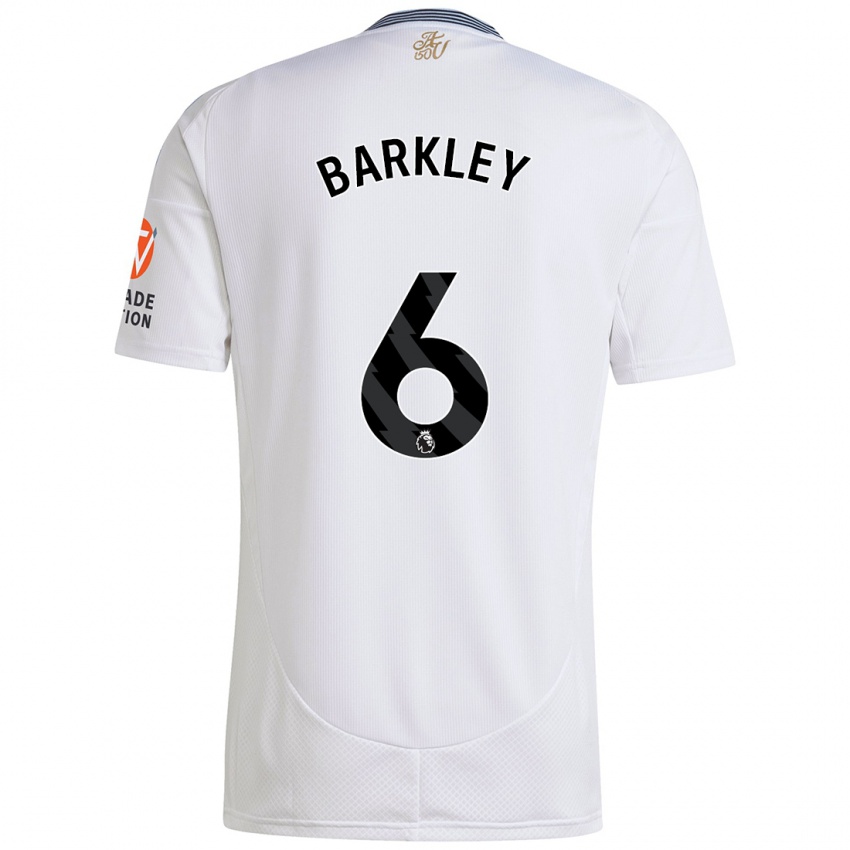 Criança Camisola Ross Barkley #6 Branco Alternativa 2024/25 Camisa Brasil