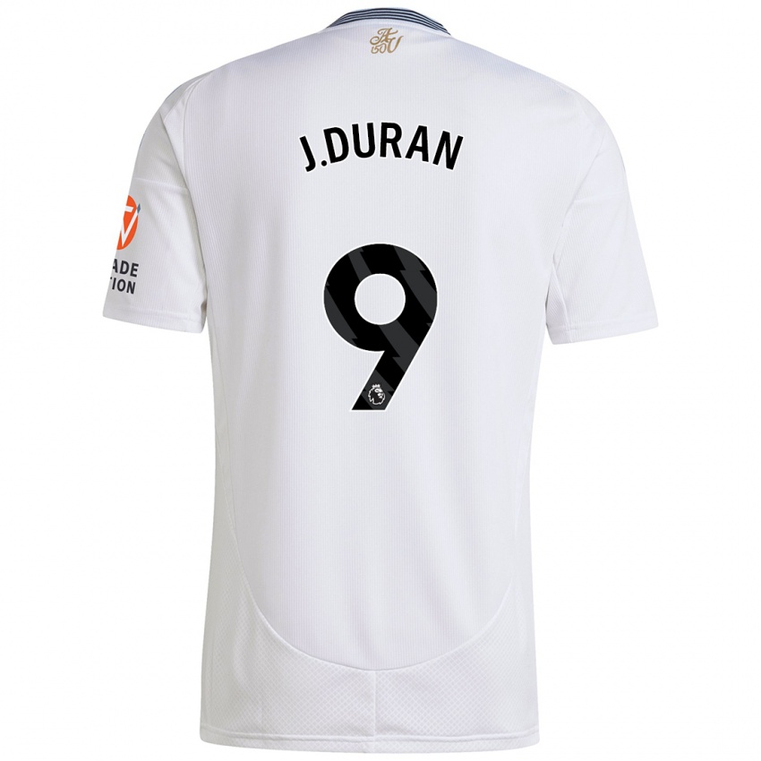 Criança Camisola Jhon Durán #9 Branco Alternativa 2024/25 Camisa Brasil