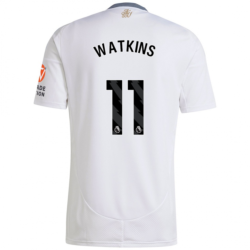 Criança Camisola Ollie Watkins #11 Branco Alternativa 2024/25 Camisa Brasil