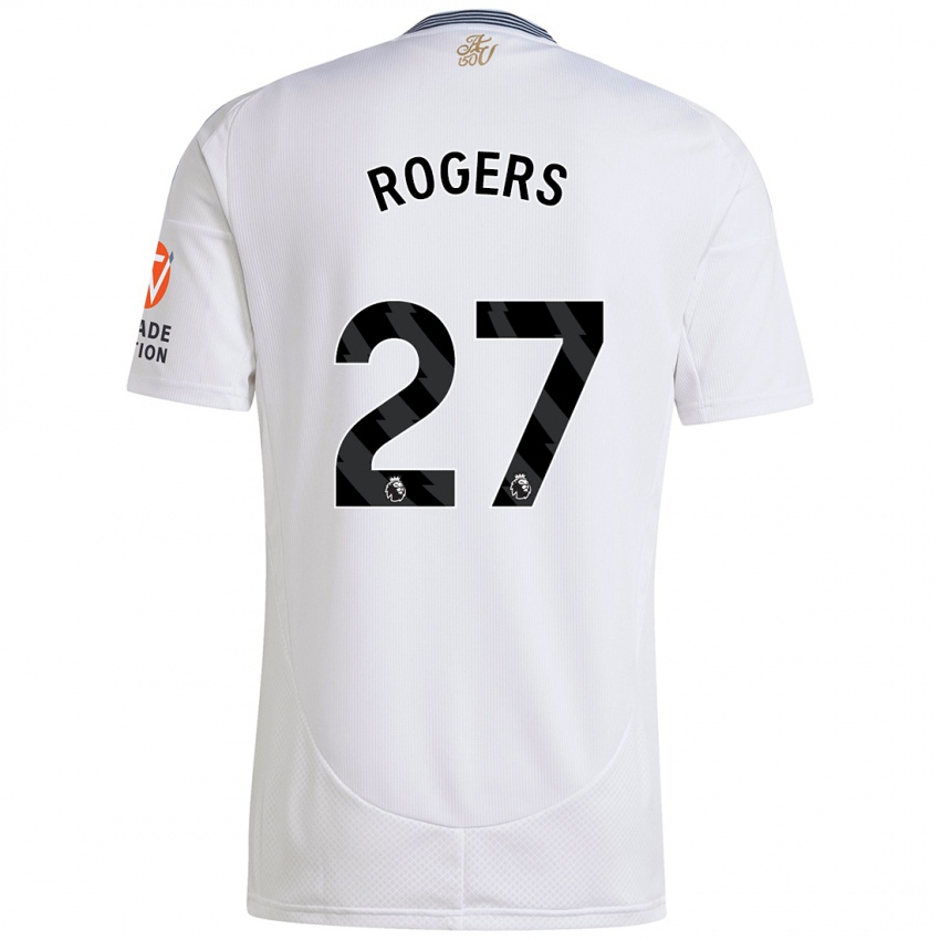 Criança Camisola Morgan Rogers #27 Branco Alternativa 2024/25 Camisa Brasil