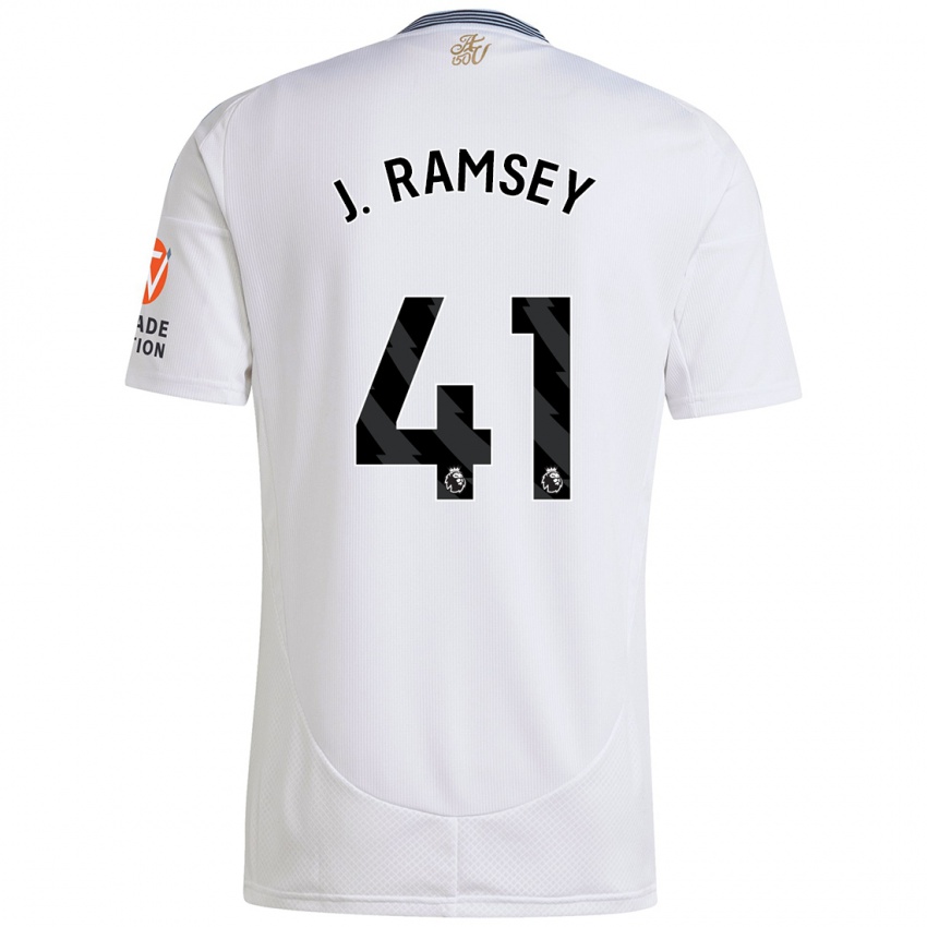 Criança Camisola Jacob Ramsey #41 Branco Alternativa 2024/25 Camisa Brasil