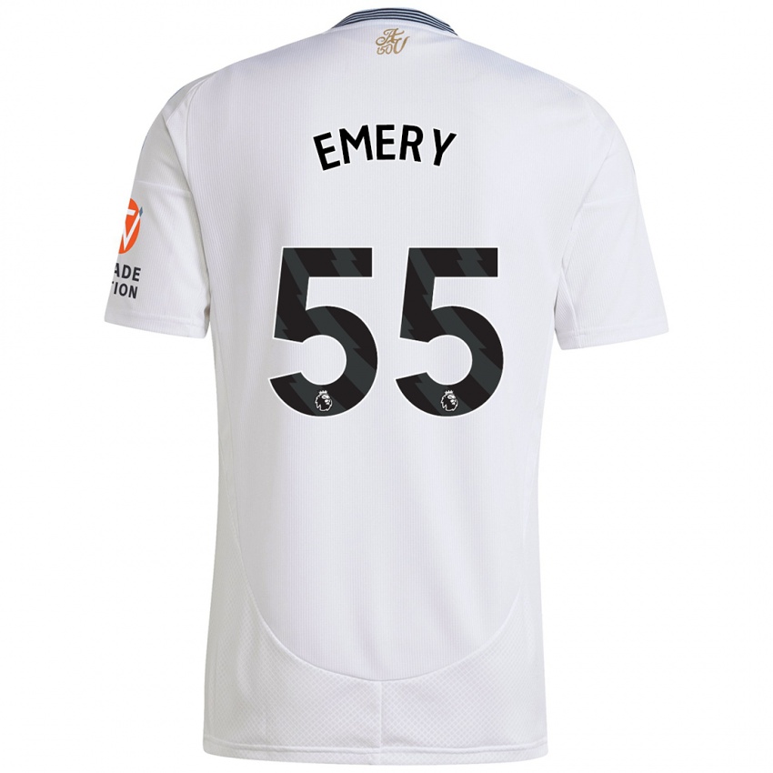 Criança Camisola Lander Emery #55 Branco Alternativa 2024/25 Camisa Brasil