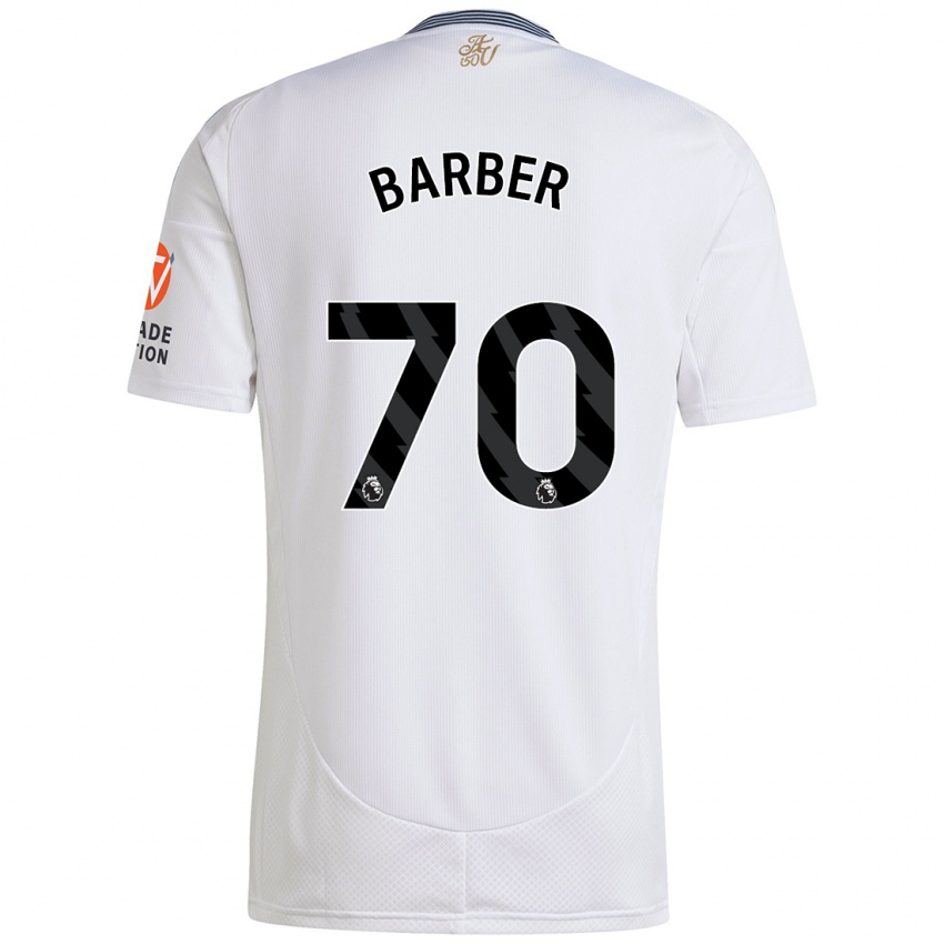 Criança Camisola Jayden Barber #70 Branco Alternativa 2024/25 Camisa Brasil