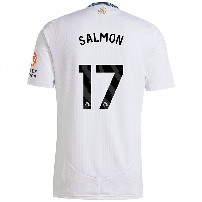 Criança Camisola Ebony Salmon #17 Branco Alternativa 2024/25 Camisa Brasil