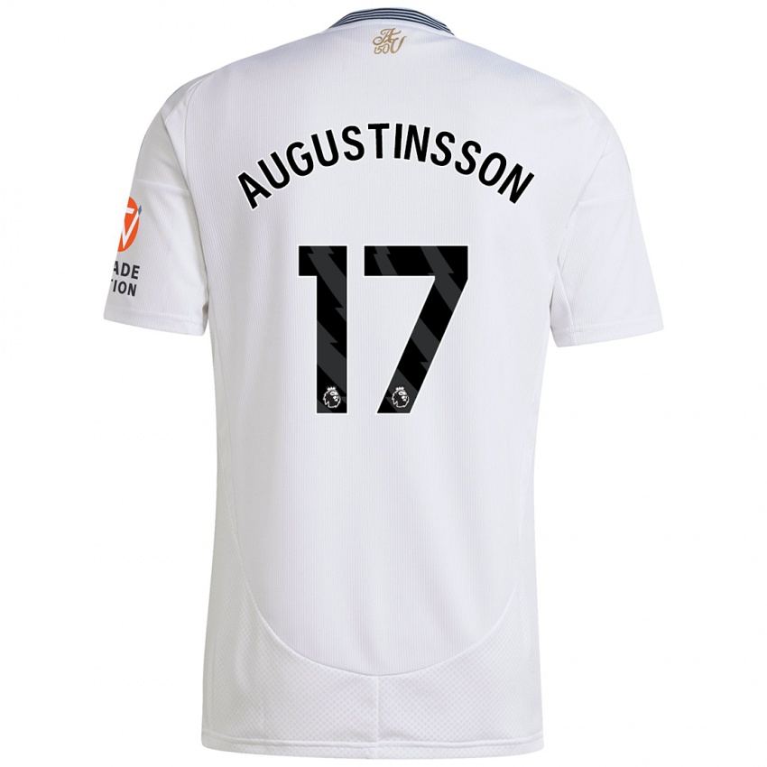 Criança Camisola Ludwig Augustinsson #17 Branco Alternativa 2024/25 Camisa Brasil