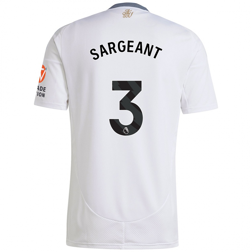 Criança Camisola Meaghan Sargeant #3 Branco Alternativa 2024/25 Camisa Brasil