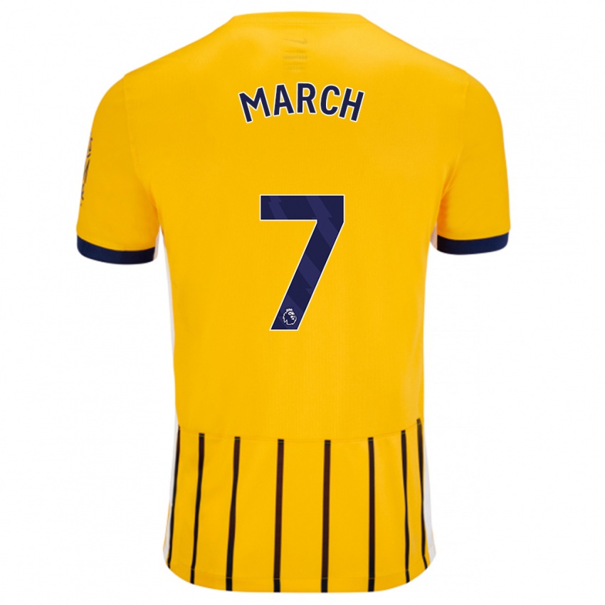 Criança Camisola Solly March #7 Azuis Dourados Alternativa 2024/25 Camisa Brasil