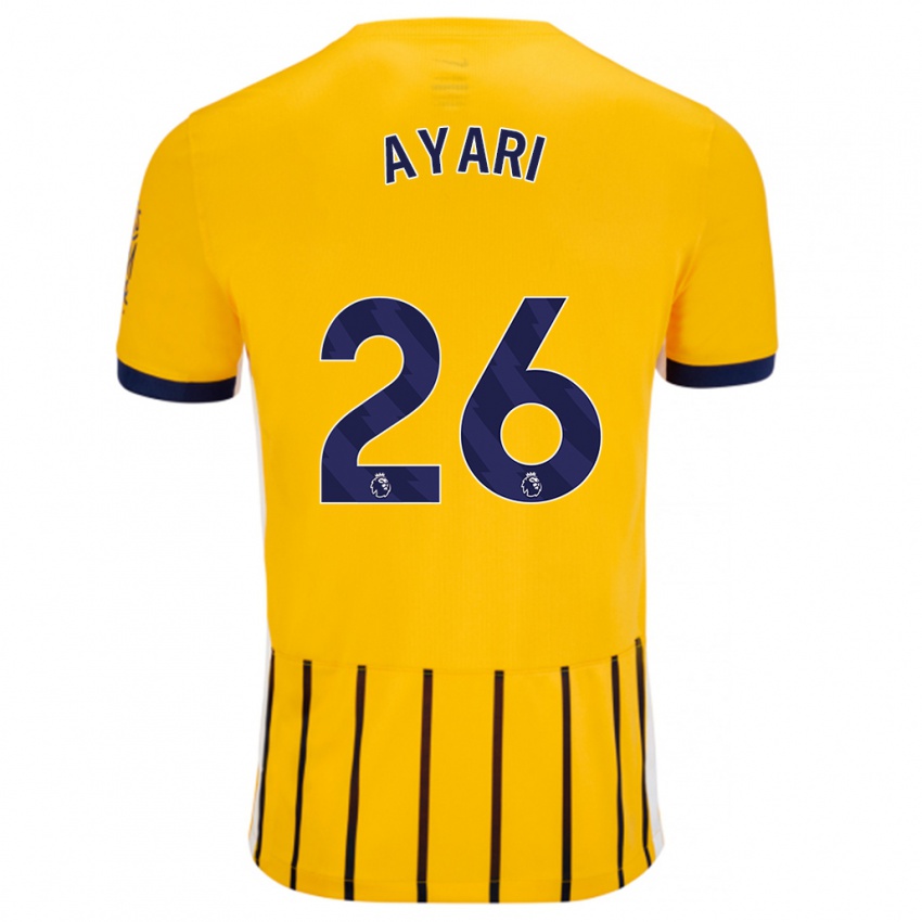 Criança Camisola Yasin Ayari #26 Azuis Dourados Alternativa 2024/25 Camisa Brasil