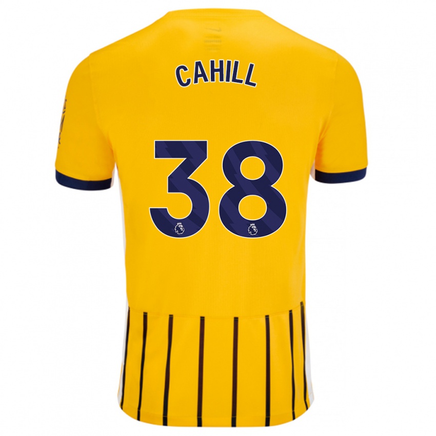 Criança Camisola Killian Cahill #38 Azuis Dourados Alternativa 2024/25 Camisa Brasil