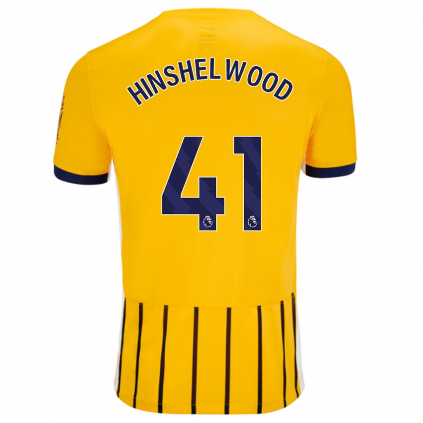 Criança Camisola Jack Hinshelwood #41 Azuis Dourados Alternativa 2024/25 Camisa Brasil